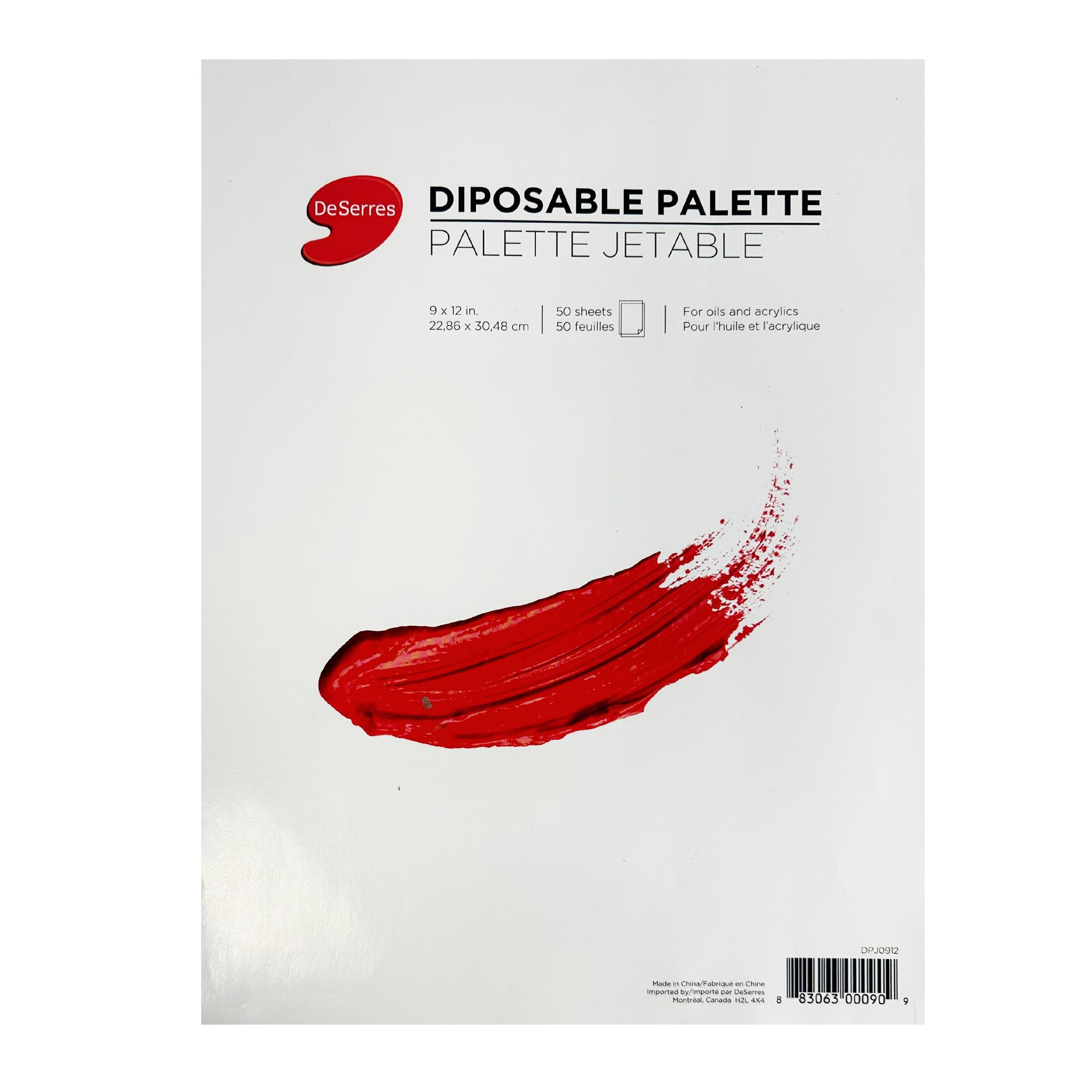 Palette De Papier Jetable A4 Pour Peinture - Lot De 35 Feuilles - Pour Aquarelle, Huile, Acrylique, Gouache