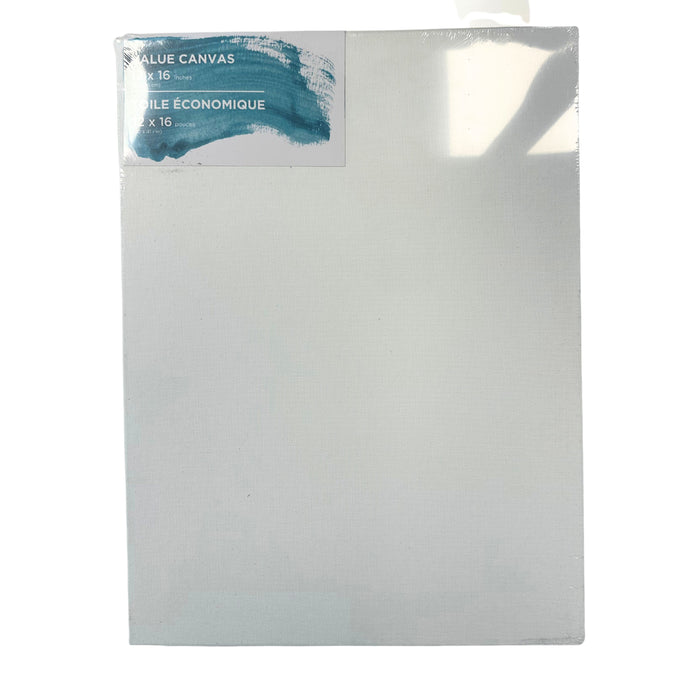 White Blank Canvas - 12 x 16 Inch