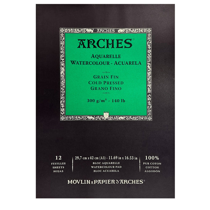 Arches Water Colour Paper, 140lb / 300GSM, Cold Pressed, 11.6