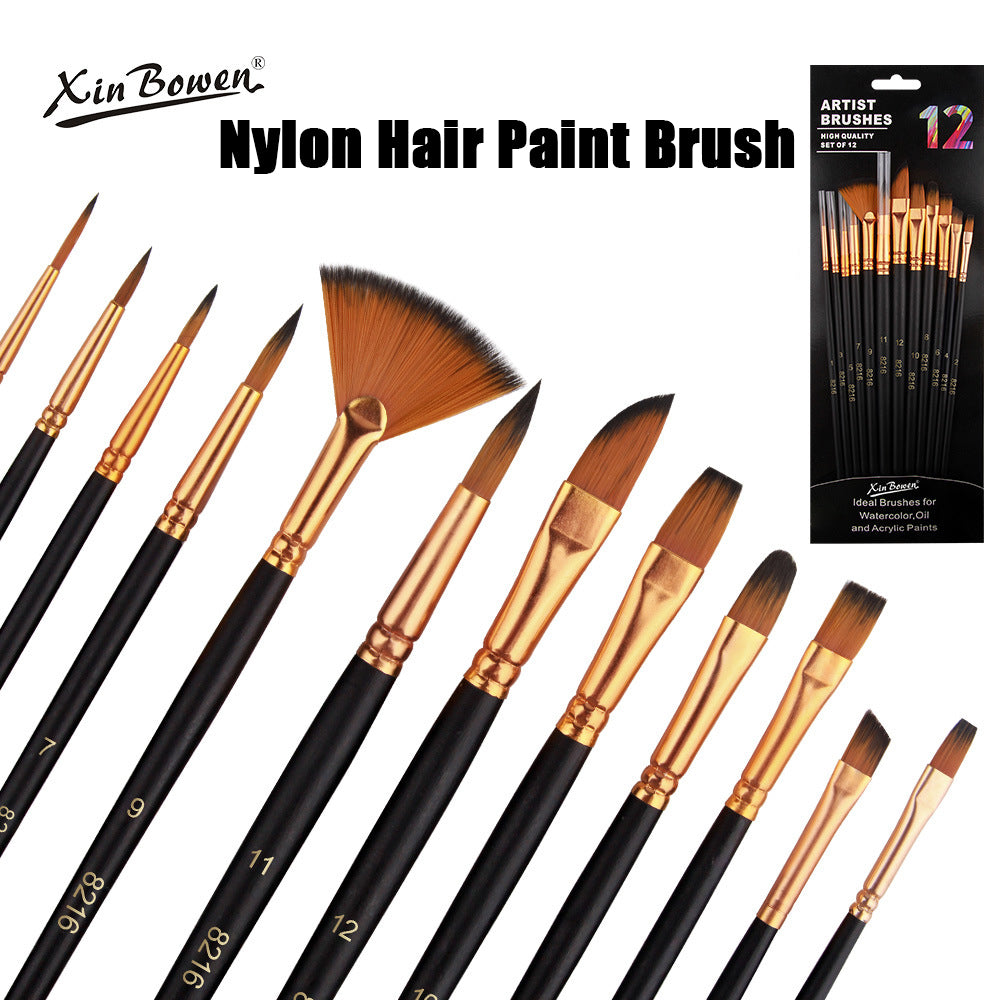Artist Paint Brush Set 12